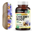BIO KRAUTER Chicory Fiber Supplement - 1200 mg Sterkte - 100 Telling - Chicory Root Powder - Inulin Capsules for Digestive Support - Vegan