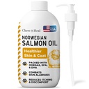 Zalmolie voor honden en katten, 32 oz - Omega-Rich Supplement voor gezonde huid en jas, Joint & Immune Support - All-Natural Fish Oil Liquid - Premium Pet Care, Made in USA