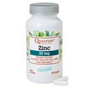 Quantum Health gluconate de zinc 22mg supplément d'immunité quotidienne soutient l'énergie, les yeux sains, la peau des cheveux et les ongles - Essential Mineral Imune Support pour les femmes et les hommes - 100 capsules