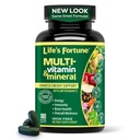 Life's Fortune Whole Food Multivitamin & Mineral Supplement for Men & Women – Energy Support Vitamins for Immune, Brain & Metabolism Support – Iron Free, 180 Vegetarian Tablets
