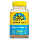 Nature's Life Pumpkin Seed Oil Supplement - Bron van Omega 3 6 Essentiële vetzuren en antioxidanten - Koud geperst van biologische Pompoen Zaden - Vegan, 60-dagen garantie, 90 porties, 90 Softgels