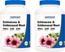 Nutricost Echinacea & Goldenseal Root, 500mg, 240 Capsules (2 flessen) - Veggiecaps, niet GGO, glutenvrij