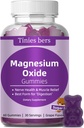 Magnesiumoxide Gummies 500mg, Suikervrij voor volwassenen en kinderen, Beste Mg-vorm voor 