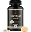 Biologische Lions Mane Hersenen Ondersteuning Dieetsupplement Premium Lions Mane Paddestoel Extract - 90 Capsules
