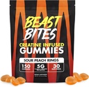Beastbites - Creatine Infused Gummies - 5g Creapure Creatine Monohydraat per portie - NSF Gecertificeerd voor Sport - 30 porties