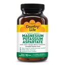 Land Life Target-Mins Magnesium Kalium aspartaat, 600mg/198mg, 90 tabletten, Gecertificeerd Glutenvrij, Gecertificeerd Veganistisch