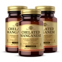 Solgar chelated Mangaan - 100 tabletten, verpakking van 2 - Ondersteunt bot, gewrichts- en zenuwgezondheid - Non-GMO, veganistisch, glutenvrij, zuivelvrij, Kosher - 200 totale porties