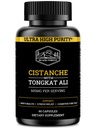 Cistanche Tubulosa 200mg & Tongkat Ali 400mg (Pureté maximale) 2 mois d'approvisionnement (50% Echinacoside + 10% Acétoside avec Tongkat Ali pour les hommes 200:1 (Longjack) Eurycoma Longifolia) similaire à Fadogia Agrestis