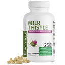 Bronson Milk Thistle Silymarin Marianum & Dandelion Root Liver Health Support, Antioxidant Support, Detox, 250 capsules