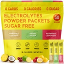 Keto Vitals Tropische Keto Elektrolyten Poeder Geen Suiker - Elektrolyten met Kalium, Magnesium, Natrium, & Calcium - Suikervrije Elektrolyt Poeder Pakjes Drink Mix & Hydration Powder, 30 porties