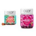 OLLY Adolescent fille Multi Gummy, Healthy Peau and Immune Support, 15 Vitamines essentielles, 70 Compte Gummy Immunity+Elderberry, 45 Gummies, Berry Flavor