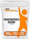 BulkSupplements.com Fosfatidylserine Poeder - Fosfatidylserine Supplement, Sojabonen - 300mg per portie (60mg fosforatidylserine), 100g (3,5 oz) (pakket van 1)