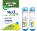 Boiron Acidil On The Go Travel Essential for Relief of Acid Reflux, Heartburn, Indigestie, Bloating, and Upset Mtomach - 2 Tellen (160 Pellets)