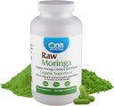 One Planet Nutrition Moringa 500 mg Veggie Capsules (120 porties), Raw Organic Moringa Leaf, verpakt met vitamines, mineralen en plantaardige eiwitten voor voedingsondersteuning, Non-GMO, Vegan, Glutenvrije