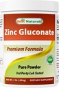 Best Naturals Zink Gluconaat Zuiver Poeder 1 Pond
