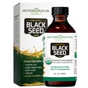 Mère Nature USDA Huile de graine noire biologique, haute TQ 2%, pressé à froid, Nigella Sativa non raffinée, Omega 3 6 9 pour Immune, Soutien articulaire et cardiaque, Cheveux et peau, Non-OGM, Bouteille de verre (8oz)
