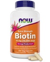 MAINTENANT Aliments Biotine Extra Strength 10 000mcg / 10 mg - 200 Compte - Cheveux, peau, ongles - Supplément pour les hommes et les femmes - B7 Vitamine - Végétarienne, Végétarienne, Non-OGM