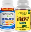 Bariatrische Multivitamine Iron-Free voor vrouwen en mannen Plus Calcium citraat met vitamine D3, Gemakkelijk Slik Capleten, Ongearomatiseerd - 1 Maanden Levering
