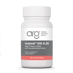 Optimox Iodoral 6,25 mg - Jodium Supplementen voor schildklierondersteuning, Lugol-oplossing, dagelijkse vitamines en mineralen, hoge potentie Jood tabletten - 90 tabletten 1-pack