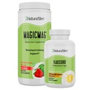 Dynamic Duo MagicMag & Kadorb - Magnesium Powder Stress & Slaap Support Drink & Kaliumcaps Elektrolyt Balance Normale pH-ondersteuning - Natuurlijke hulp voor een langzaam metabolisme