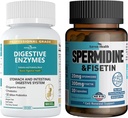 800 mg Digestieve enzymen voor mannen en vrouwen + Spermidine & Fisetin Supplement - 20 mg van 98% Spermidine 3HCL