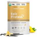 Sprout Living Epic Protein, Plant Based Protein & Superfoods Powder, Vanilla Lucuma Powder 