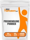 BulkSupplements.com Pregnenolone Poeder - Voedingssupplement, Pregnenolone 20mg - Pure & Glutenvrij, 20mg per portie, 50g (1.8 oz) (pakket van 1)