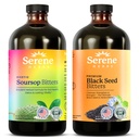Serene kruiden Soursop Bitters Liquid & Black Seed Bundle 