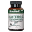 NutraMedix Antarctique Krill Oil 500mg - Supplément d'huile de poisson - Omega-3s (EPA & DHA) + Astaxanthin - Supplément de Krill rouge pour le soutien à la santé articulaire, immunitaire, cardiaque, hépatique et cérébrale (60 Softgels)