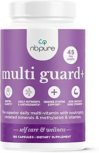 nbpure Multiguard+ Dagelijkse Multivitimin Dieetsupplement, 180 capsules