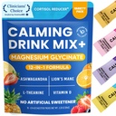 Venture Pal Calming Powdered Drink Mix, Magnesium Glycinate, Ashwagandha, L-Theanine, Vitamine D, Lions Mane, Suikervrij Magnesium Supplement Blend for Relax & Focus, Non GMO, Veganist, On The Go