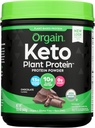 Orgaine de poudre de protéines végétales kéto biologiques, chocolat - 10g de protéines végétales, 0g de sucre*, d'avocat et d'huile de coco, sans gluten, sans ingrédients laitiers, de lactose ou de soja, pour smoothies et shakes, 0,97lb