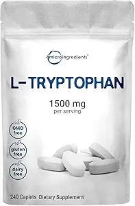 Micro-Ingrediënten L-Tryptofaan 1.500mg, 240 Capletten 
