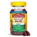 Nature Made Advanced Multivitamine Gummies for Adults, Women's and Men's Multivitamine Gummies with Magnesium Citrate, Calcium & B Vitaminen, Dagelijkse Ondersteuning, 90 Gummies, 30 Day Supply