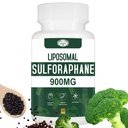 900MG Liposomal Sulforaphane Supplement Broccoli Extract, leversupplement voor antioxidant, spijsvertering, Cellular Health 60 Capsules