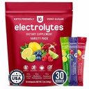 Keppi Electrolytes Powder Packets Assorted Flavors 30 Servings 