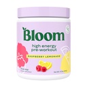 Bloom Nutrition High Energy Pre workout met Beta Alanine, Ginseng en L Tyrosine voor Amino energie, natuurlijke cafeïne poeder uit groene thee Extract, Keto, suikervrije drankmix, framboos limonade