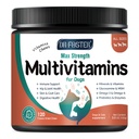 Honden Multivitamine met Glucosamine, Omega 3, Mineralen, Probiotica en Enzymen, Honden Vitaminen en Supplementen voor Gezamenlijke, Huid & Coat Care, Digestieve en Immune Gezondheid, Kip smaak - 120 Kauwen