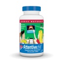 Bron Naturals Attentive Child - Gezonde Cognitieve Nutriënten voor Actieve Kinderen - Verbeterde Focus & Attentie met DMAE, Magnesium, Zink & Grape Seed Extract - 60 Kauwbare Wafers.