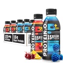 Proteïne2o 15g Wei Proteïne Isolaat Hydratatie Drink Plus Energie & Focus, 350mg Elektrolyten, Vitaminen B5 & B6, Suikervrij, Energie Variety Pack, 16,9 oz Fles (verpakking van 12)