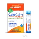 Boiron ColdCalm On The Go Cold Relief for Sneezing, Runny Nose, Nasal Congestie, and Sore Throat - 2 Telling (160 Pellets)