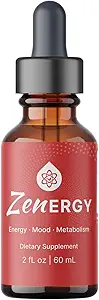 Zenergy Drops - Supplément liquide pour le soutien de bien-être quotidien - Fabriqué aux États-Unis - Énergie naturelle - Formule biologique basée sur les plantes - 60ml - 1 mois d'approvisionnement