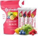 Elektrolytpoeder Geen suiker Stevia Gezoet 100% natuurlijke hydratatieverpakkingen - 20 tellingen natrium, kaliumcitraat & Magnesium L-Threonaat (5,64, Variety Pack)