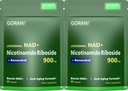 Gorani NAD+ Supplement 900MG – Nicotinamide Riboside, Liposomal Resveratrol & Quercetin – Supports Cellular Energy & Antioxidant Health – 80 Capsules