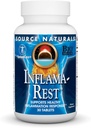 Bron Naturals Inflama-Rest - Kruiden en mineralen mengen met kurkuma, Boswellia, Gember, Quercetine - Maximale Stress Relief & Relaxation - 30 tabletten