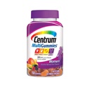 Centrum MultiGummies Gummy Multivitamine voor Vrouwen, Multivitamine/Multimineral Supplement met Vitamine D3, B Vitaminen en Antioxidanten, Assorted Fruit smaak - 150 Tel.