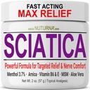 Sciatica nerve crème - maximale sterkte Comfort crème voor voeten, handen, benen, tenen, rug - natuurlijke Ultra sterkte Arnica, MSM, Menthol, rustgevende comfort, 2 Oz