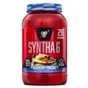 BSN SYNTHA-6 Premium Protein Powder with 6g of Fiber, Whey Protein, Micellar Casein, Milk Protein Isolate Blend, 5g Fat, Blueberry Pancake, 28 Servings (Packaging May Vary)