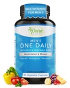Pure by Nature One-Daily Multivitamine voor mannen, Immune Support Supplement met niet-GMO Ingrediënt, Vitamine & Mineralen voor energie, 60 Veggie Capsules