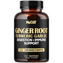 Gembersupplementen Capsules met Kurkuma Curcumine, Knoflookbol, Berberine HCl, Echinacea - 210 Capsules